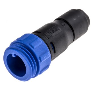 Bulgin Circular Connector Miniature Cable Plug, Male, 2 Contacts, 8A, 250V, IP68 Buccaneer 400 Series PX0411/02P/5560