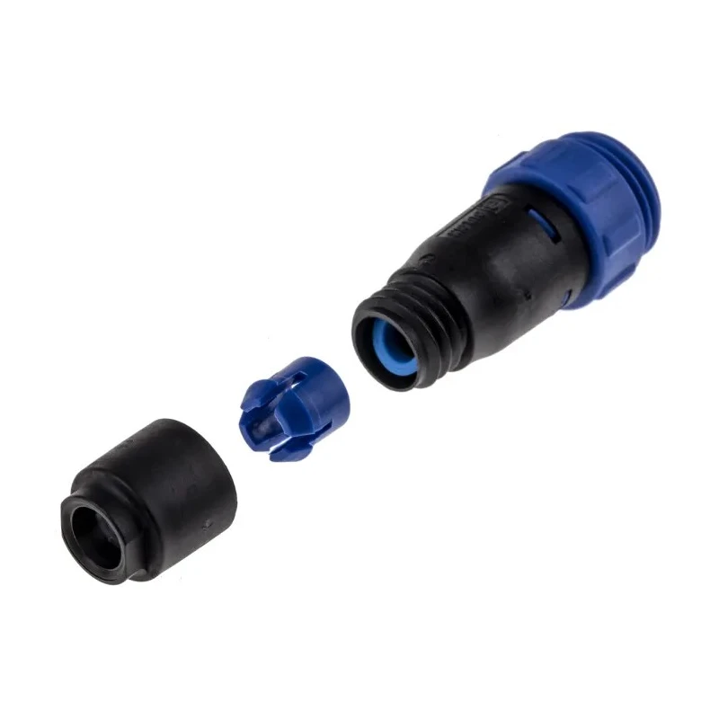 Bulgin Circular Connector Miniature Cable Plug, Male, 2 Contacts, 8A, 250V, IP68 Buccaneer 400 Series PX0411/02P/5560