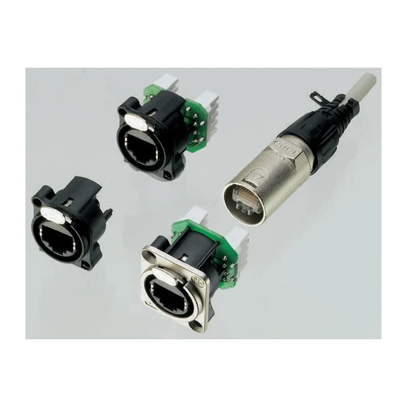 Neutrik EtherCon Series RJ45 Connector Female Cable Cat5 Unshielded Straight 1 Port 8 Way NE8FAV-YK