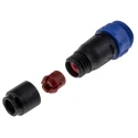 Bulgin Circular Connector Miniature 4 Contacts Cable Plug Male IP68 Buccaneer 400 Series PX0411/04P/4550