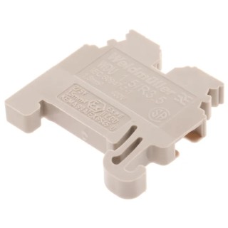 Weidmüller WDU Series DIN Rail Terminal Block Dark Beige 1.5mm² 1-Level Screw IECEx/ATEX 1753280000