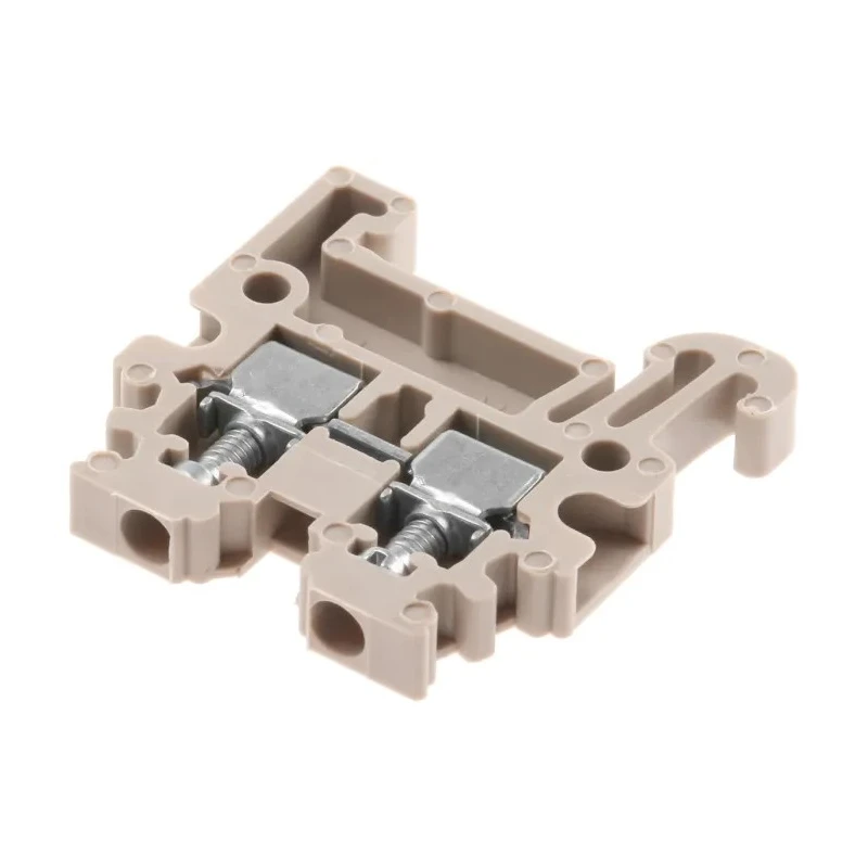Weidmüller WDU Series DIN Rail Terminal Block Dark Beige 1.5mm² 1-Level Screw IECEx/ATEX 1753280000