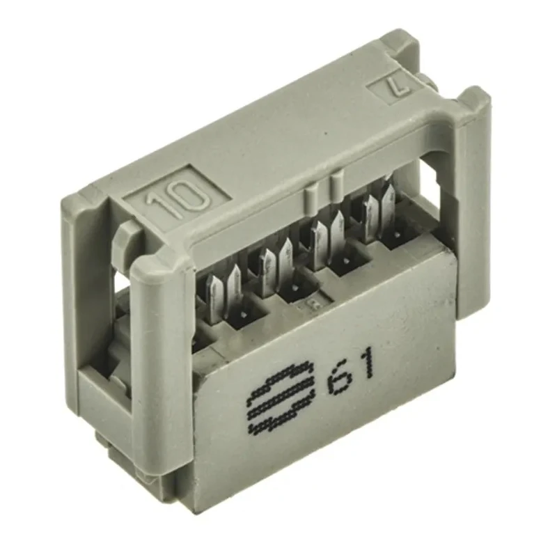 HARTING 10-Way IDC Connector Female for Cable, 2 Row, 1A, 320V AC, Gold and Tin Plated Contacts 09185106803
