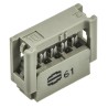 HARTING 10-Way IDC Connector Female for Cable, 2 Row, 1A, 320V AC, Gold and Tin Plated Contacts 09185106803