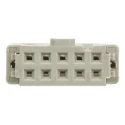 HARTING 10-Way IDC Connector Female for Cable, 2 Row, 1A, 320V AC, Gold and Tin Plated Contacts 09185106803