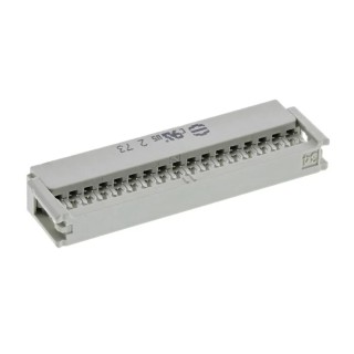 HARTING 34-Way IDC Connector Female for Cable, 2 Row, 2.5A, 320V AC, Gold Plated Contacts, SEK 18 Series 09185346803