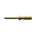 Bulgin Male Crimp Circular Connector Contact 2.5 mm Gold Plated Copper Alloy SA3348
