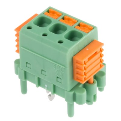 Phoenix Contact PCB Terminal Block SDC 2.5/ 3-PV-5.0-ZB Series Straight 3 Contacts, 5 mm Pitch, 12A, 320V 1864040