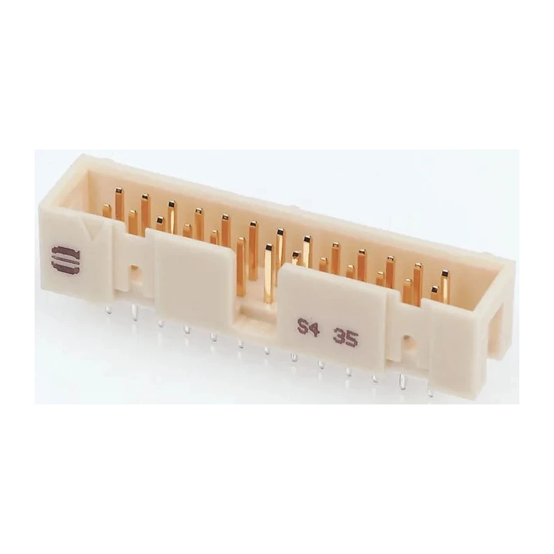 HARTING PCB Header Right Angle Through Hole 26 Contacts 2.54 mm Pitch 2 Row Shrouded 09195266323