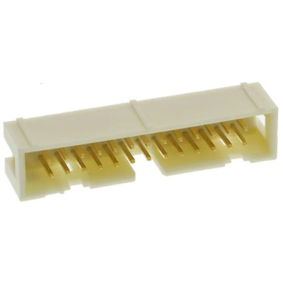 HARTING SEK 19 Series Straight Through Hole PCB Header, 26 Contacts, 2.54 mm Pitch, 2 Row, Shrouded 09195266324