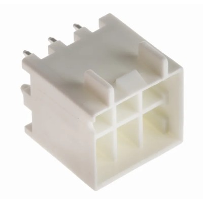 Hirose DF33C Series Straight Through Hole 6-Contact 3.3 mm Pitch 2-Row Shrouded PCB Header DF33C