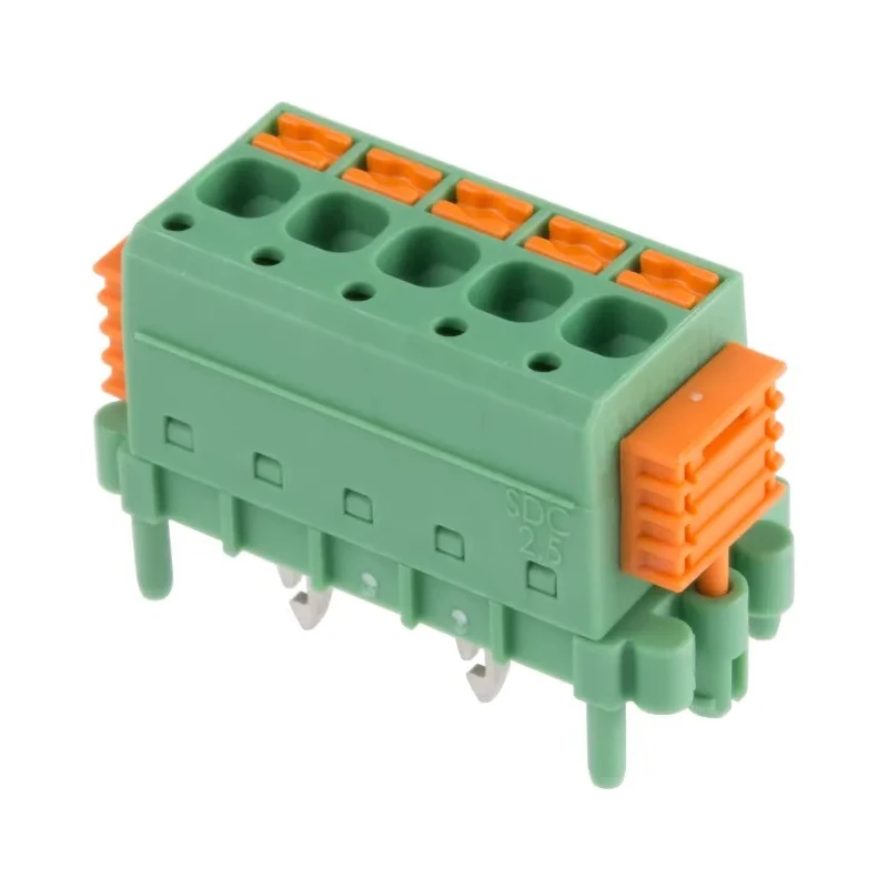 Phoenix Contact SDC 2.5/ 5-PV-5.0-ZB Series Straight PCB Terminal Block, 5 Contact 5 mm Pitch 320V 12A 1 Row 1864066
