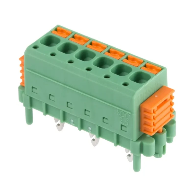 Phoenix Contact SDC 2.5/ 6-PV-5.0-ZB Series Straight PCB Terminal Block, 6 Contacts, 5 mm Pitch, 320V, 12A 1864079