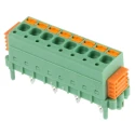 Phoenix Contact SPTAF 1/ 2-3.5-EL Series Angled Wave Soldering Mount PCB Terminal Block, 2 Contacts, 3.5 mm Pitch 1864095