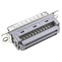 HARTING D-Sub Standard 25 Way Right Angle 2.77 mm Pitch Cable D-Sub Connector Male 09663286700