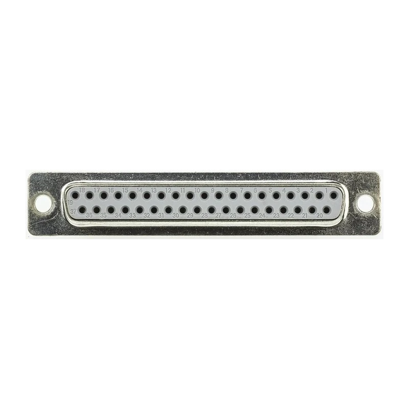 HARTING D-Sub 37 Way Right Angle 2.77 mm Pitch Cable D-Sub Connector Female 09664186500