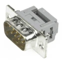 HARTING D-Sub 9 Way Right Angle 2.77 mm Pitch Cable Connector Male 09661286700