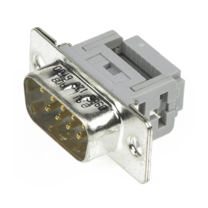 HARTING D-Sub 9 Way Right Angle 2.77 mm Pitch Cable Connector Male 09661286700