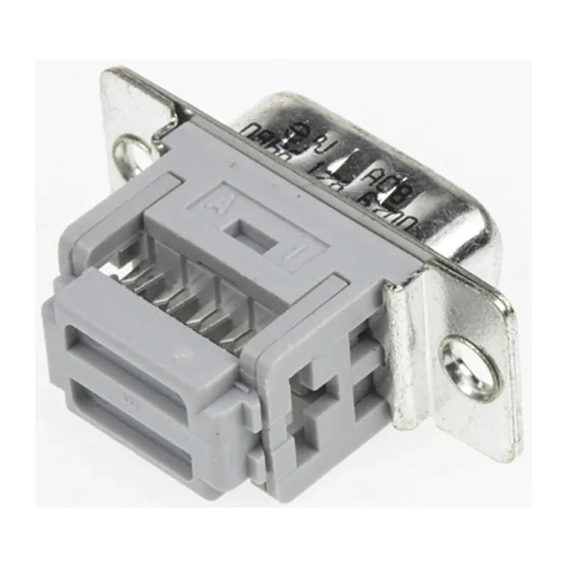 HARTING D-Sub 9 Way Right Angle 2.77 mm Pitch Cable Connector Male 09661286700