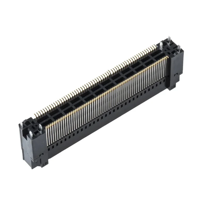 Hirose FunctionMAX FX18 Series Straight Surface PCB Socket, 120-Contact, 2 Row, 0.8 mm Pitch, 100V, 12,500A Current 