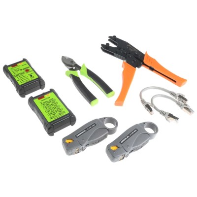 Tempo 1300 Series Cable Joint Connector Tool Kit LAN/Ethernet, Video and CATV Installations 428-2672