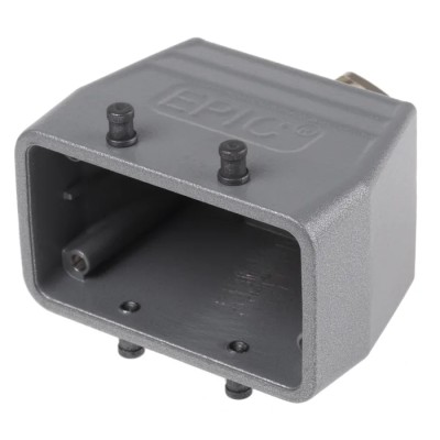 EPIC Heavy Duty Power Connector Hood Aluminium Alloy IP65 M20 Thread Size 10+E Poles 2 Levers 19040000+71201200