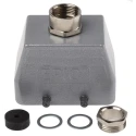 EPIC Heavy Duty Power Connector Hood Aluminium Alloy IP65 M20 Thread Size 10+E Poles 2 Levers 19040000+71201200