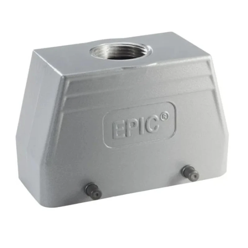 EPIC Heavy Duty Power Connector Hood 2 Lever 16+E Pole Format Aluminium Alloy IP65 Germany 19080000+71201300