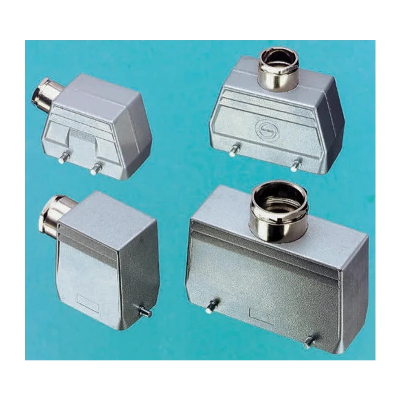 EPIC Heavy Duty Power Connector Hood Aluminium Alloy IP65 24+E Poles M25 Thread 2 Levers 19121000+71201300