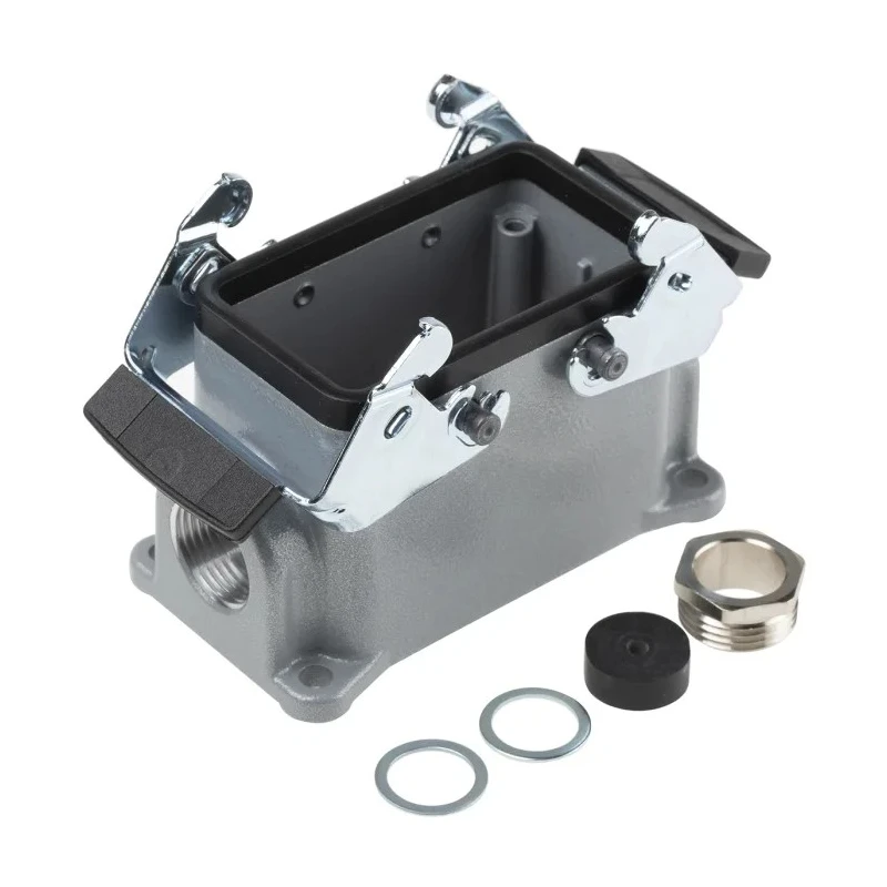 EPIC Heavy Duty Power Connector Housing Surface Mount IP65 2 Lever Thread Size M20 Series H-BE 19034000+71200200