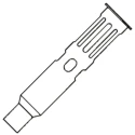 Weller Hot Air Hotblow Nozzle 4.7 mm Length 15mm for WP60 Gas Soldering Iron 