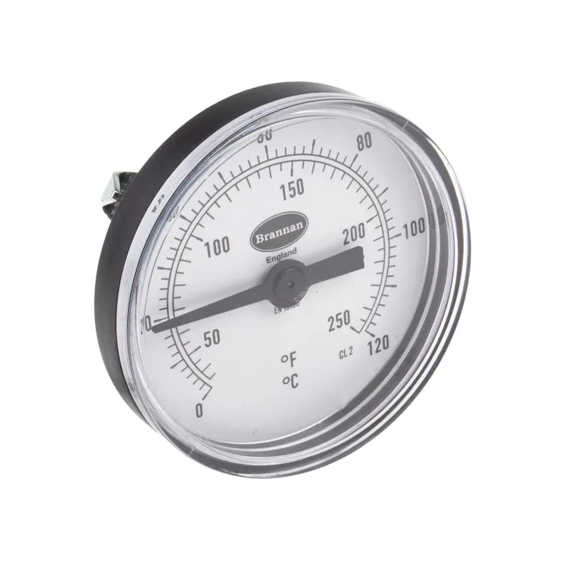 RS PRO Dial Thermometer Stainless Steel Case 66 mm Dial Size 0°C to 120°C Measurement Accuracy ±4°C 431-5621