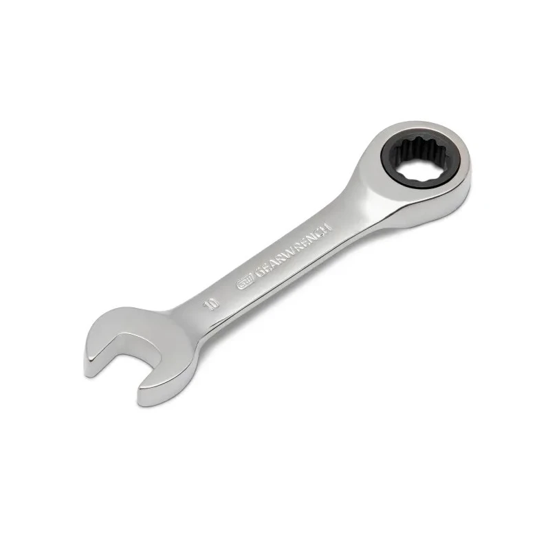 GearWrench 10-Piece Ratchet Spanner Set, 10 to 19 mm, Alloy Steel, Chrome Finish 9520D