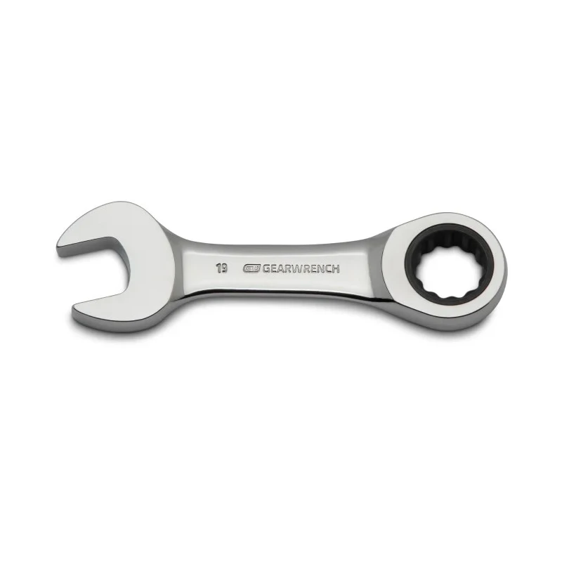 GearWrench 10-Piece Ratchet Spanner Set, 10 to 19 mm, Alloy Steel, Chrome Finish 9520D