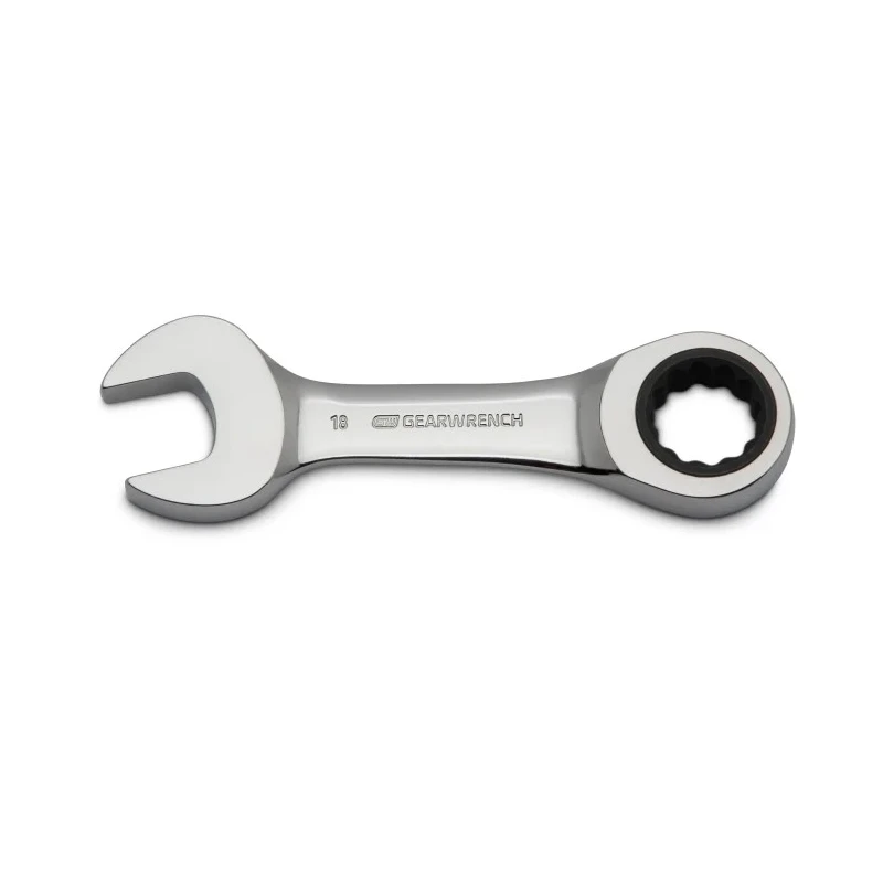 GearWrench 10-Piece Ratchet Spanner Set, 10 to 19 mm, Alloy Steel, Chrome Finish 9520D