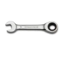 GearWrench 10-Piece Ratchet Spanner Set, 10 to 19 mm, Alloy Steel, Chrome Finish 9520D