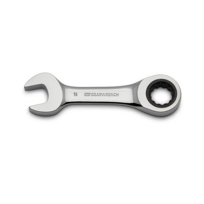 GearWrench 10-Piece Ratchet Spanner Set, 10 to 19 mm, Alloy Steel, Chrome Finish 9520D