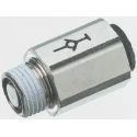 Legris Pneumatic Fitting Nickel Plated Brass Male Threaded-to-Tube 1/8 in R Push-In 6 mm LF3000 