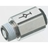 Legris Pneumatic Fitting Nickel Plated Brass Male Threaded-to-Tube 1/8 in R Push-In 6 mm LF3000