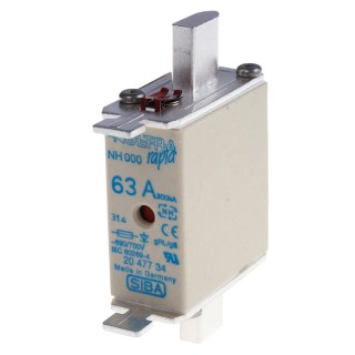 SIBA 63A NH Fuse NH000 690V ac NH000
