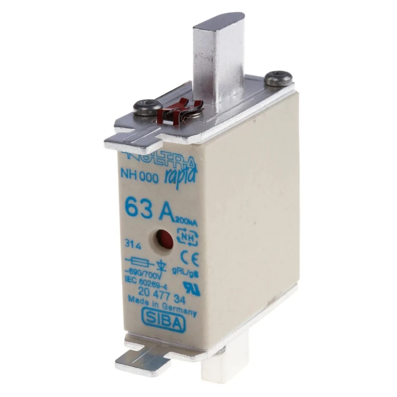SIBA 63A NH Fuse NH000 690V ac NH000