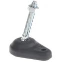 FlexLink Polyamide Heavy Duty Adjustable Foot M12 Thread 11 mm Groove XCFS 12X60X71
