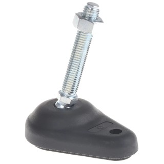 FlexLink Polyamide Heavy Duty Adjustable Foot M12 Thread 11 mm Groove XCFS 12X60X71