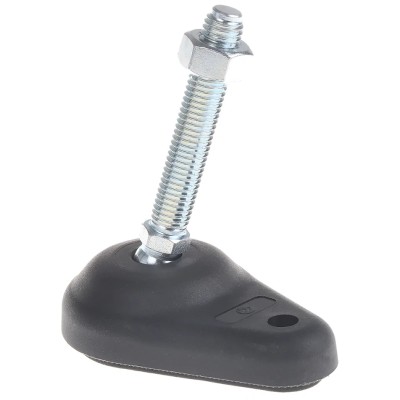 FlexLink Polyamide Heavy Duty Adjustable Foot M12 Thread 11 mm Groove XCFS 12X60X71
