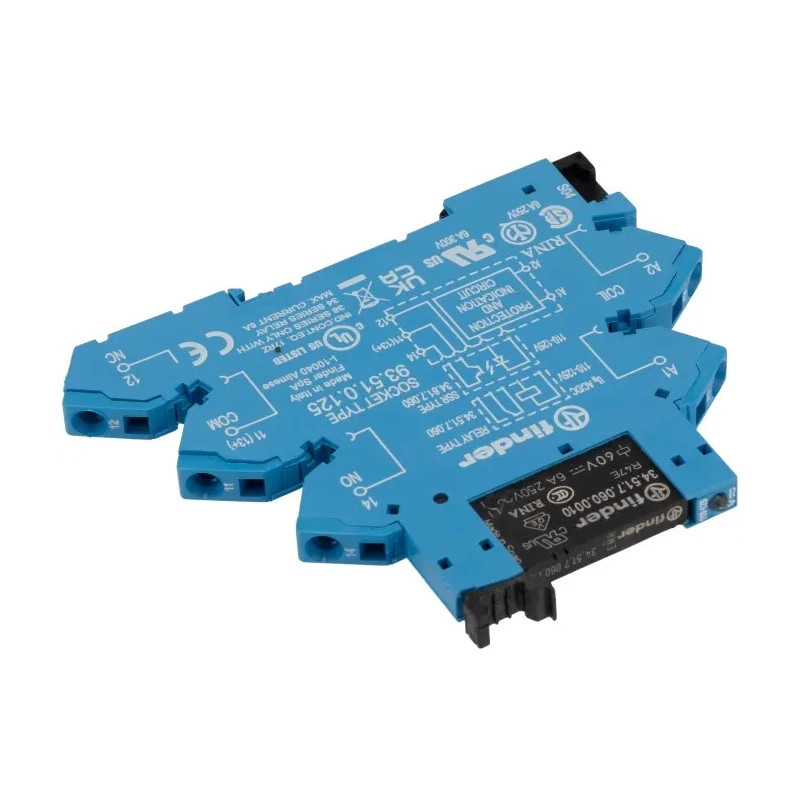 Finder 38 Series Electromechanical Interface Relay, DIN Rail Mount, SPDT Contact, 110V AC/DC Coil, 5mA Coil 38.61.0.125.0060