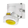 MENNEKES Industrial Power Connector Wall Mount 32A 110V IP67 Yellow 3 Pole