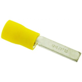 JST Insulated Crimp Blade Terminal 18.6 mm Blade Length Vinyl Insulation, 12 AWG to 10 AWG Yellow FV5.5-AFW(LF)K