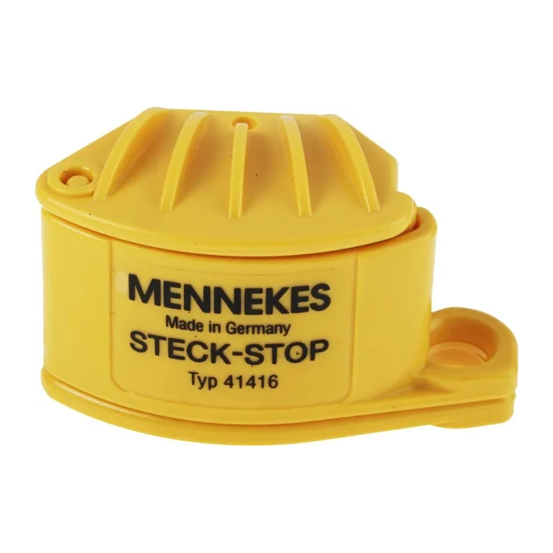 MENNEKES Male Yellow Plug Guard for use with CEE Plugs, 16 Amps 3 Pole to 125 Amps 5 Pole Panel Mounted & Wall Mounted 41416