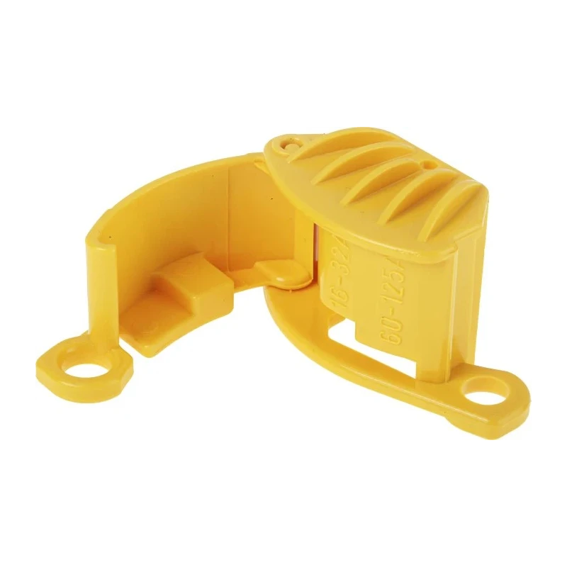 MENNEKES Male Yellow Plug Guard for use with CEE Plugs, 16 Amps 3 Pole to 125 Amps 5 Pole Panel Mounted & Wall Mounted 41416