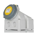 MENNEKES Wall Mount Industrial Power Connector 16A 110V IP67 Yellow 3 Pole IP67